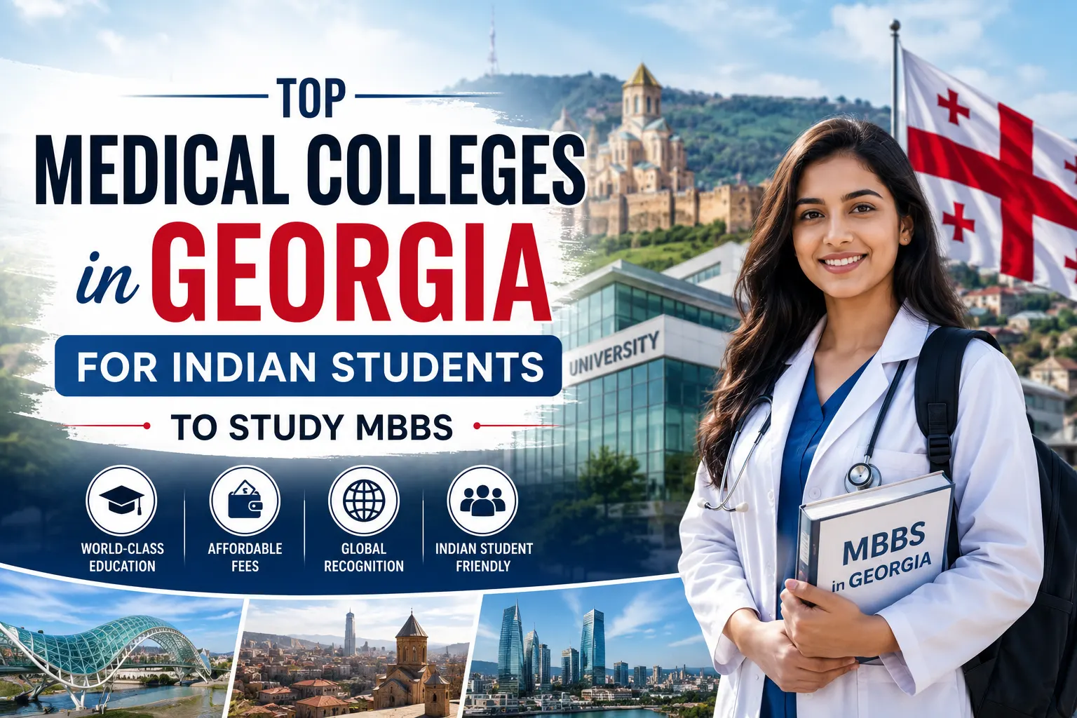 Top Medical Colleges in Georgia for Indian Students to Study MBBS